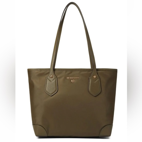 MICHAEL Michael Kors Jet Set Travel Large Packable Tote Black Olive new with tag - Picture 1 of 8